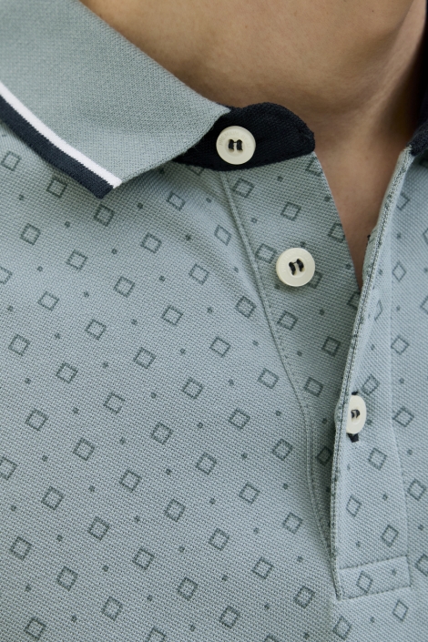 Jack & Jones jprpaulos play aop blu. ss polo